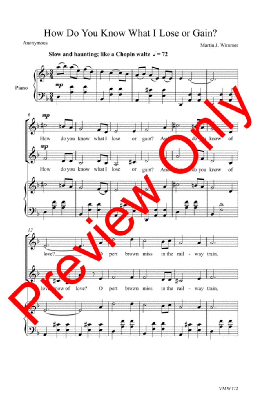 To a Fat Lady Seen from the Train SA scores gallery preview page 8