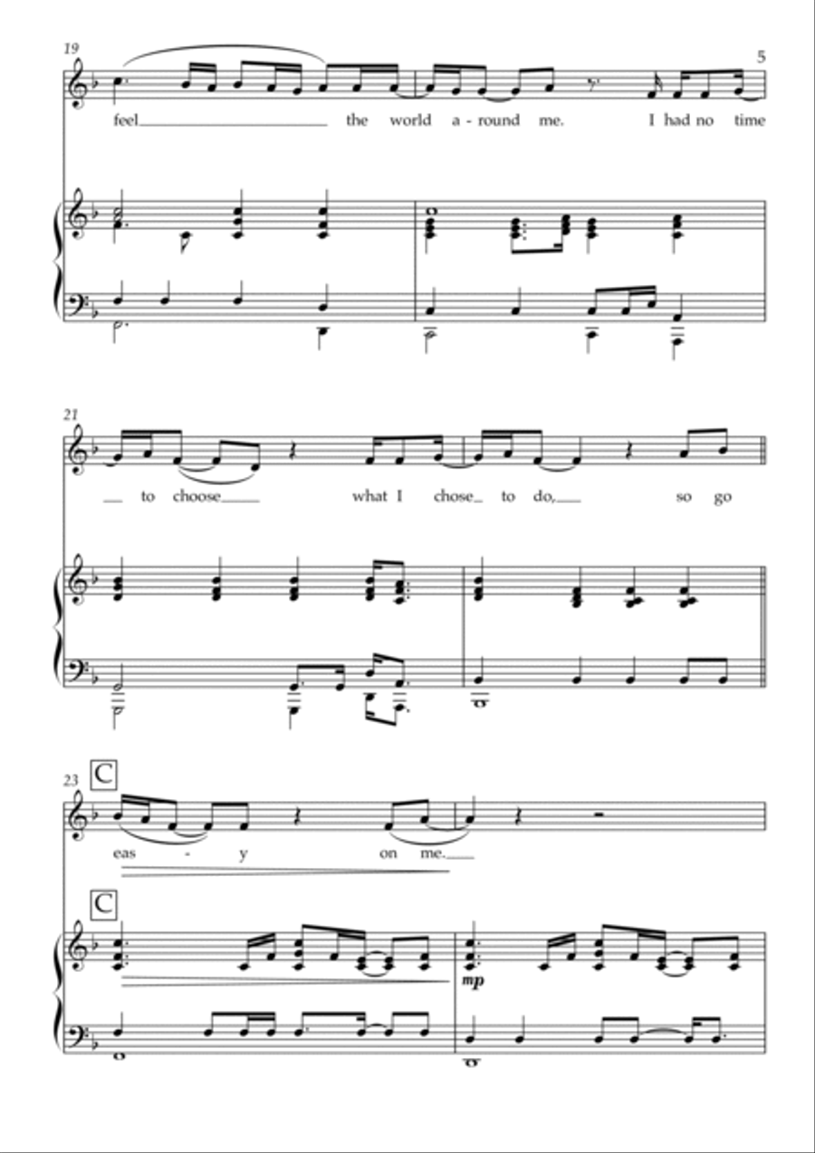 Easy On Me Voice scores gallery preview page 5