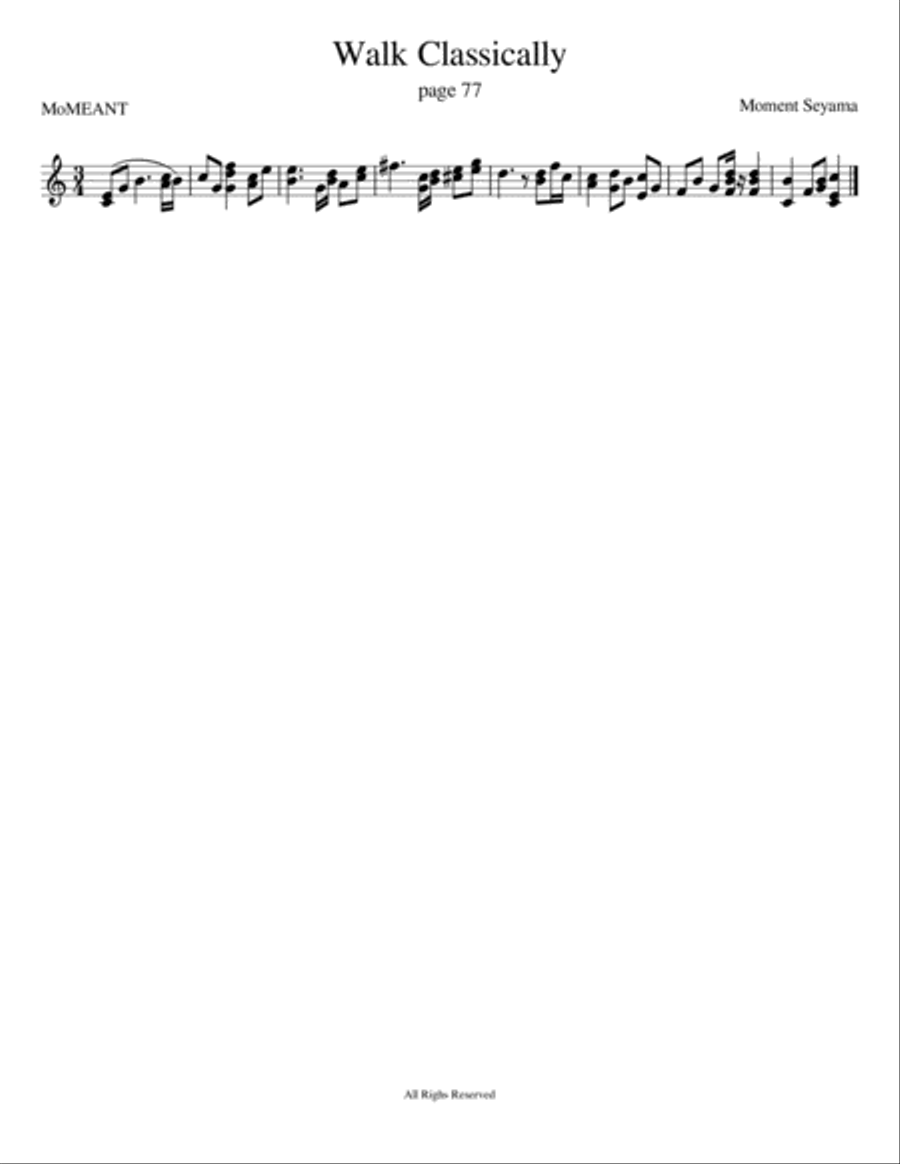 Walk Classically Violin Solo scores gallery preview page 1