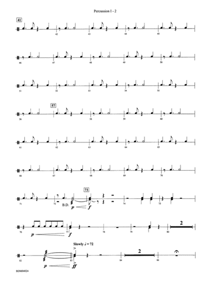 Ithaca (from The Odyssey (Symphony No. 2)): 1st Percussion