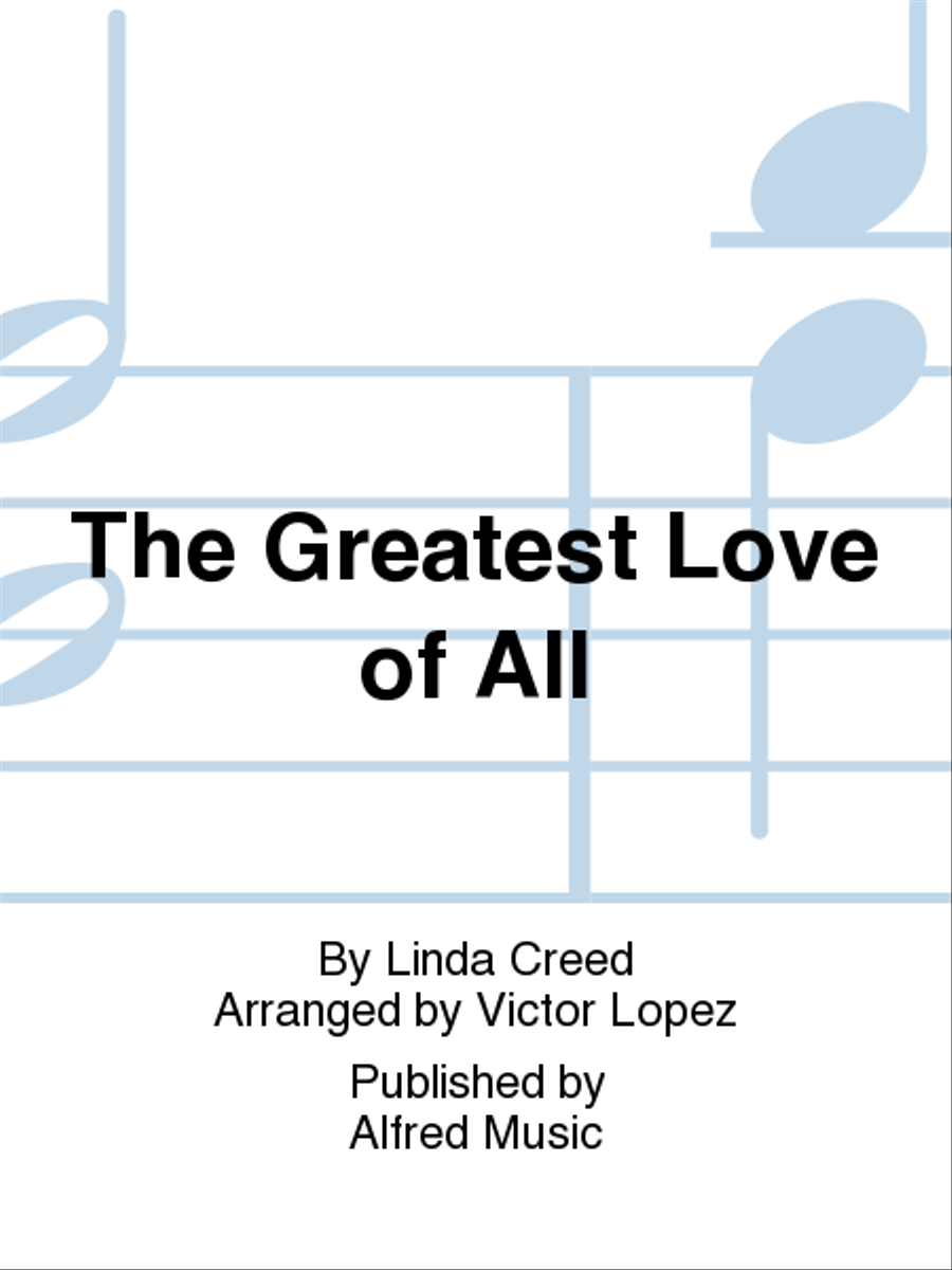 The Greatest Love of All Marching Band scores gallery preview page 1
