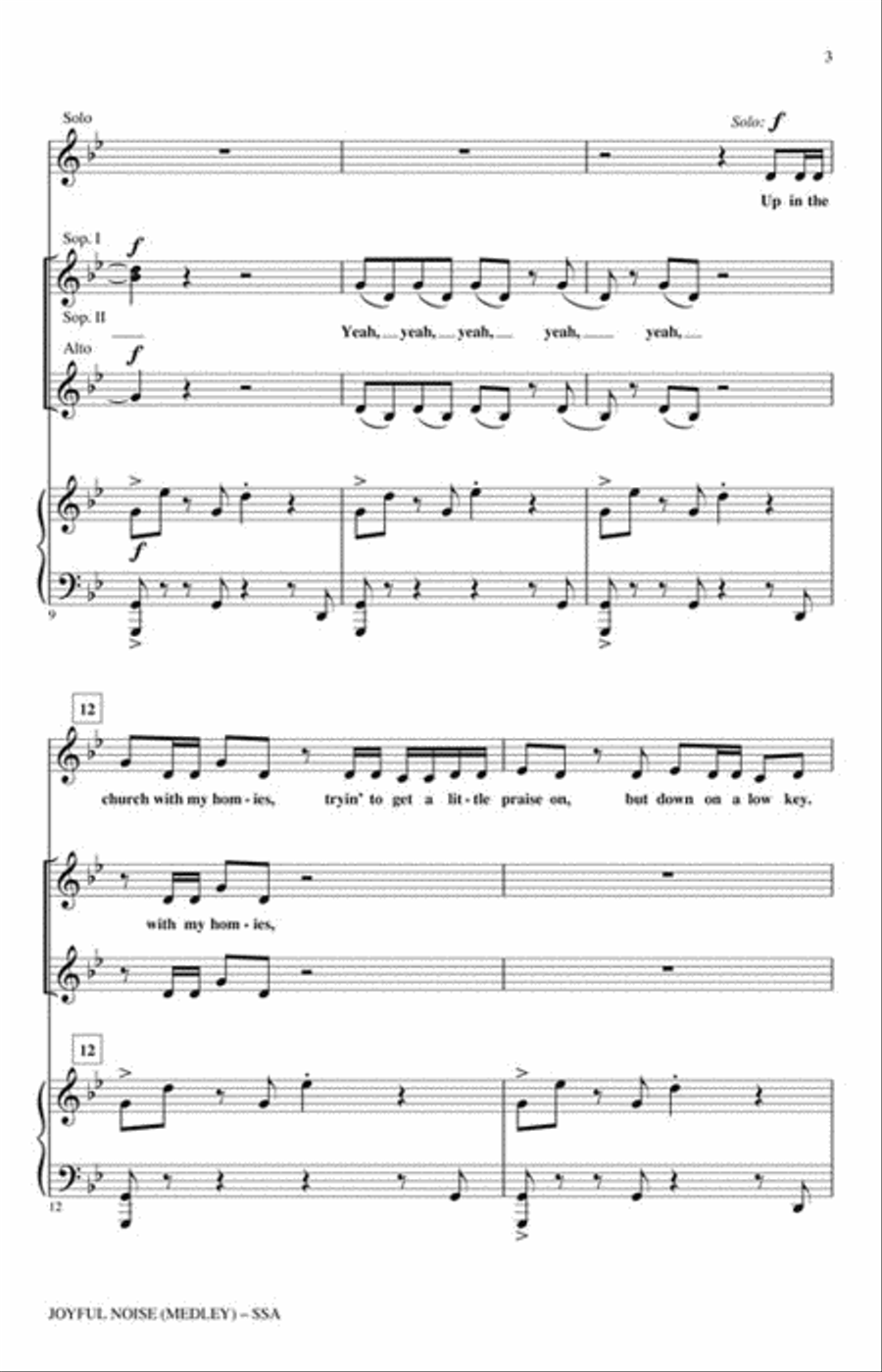 Joyful Noise SSA scores gallery preview page 3