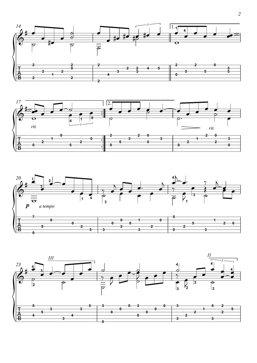 Somewhere In Time Guitar Solo scores gallery preview page 2