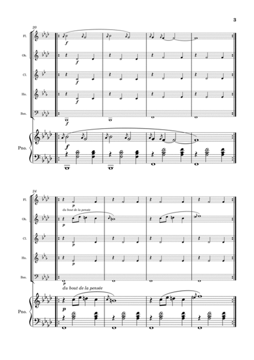 Gnossienne No. 1 – for Woodwind Quintet and Piano image number null