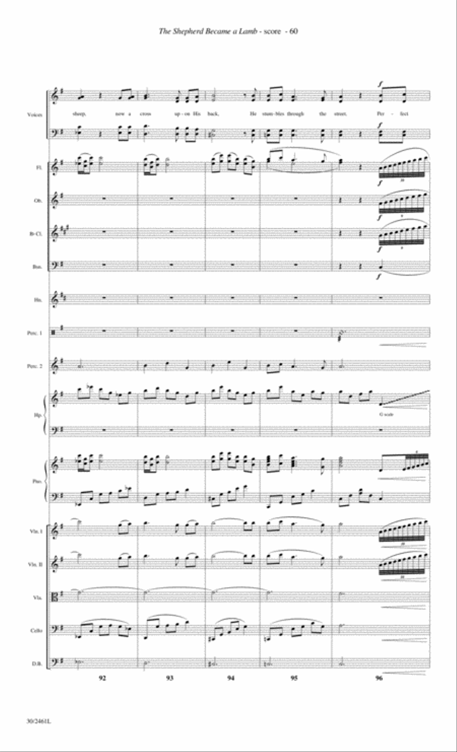 Journey to the Cross - Orchestral Score and Parts Choir scores gallery preview page 62