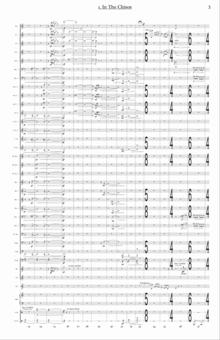 Spirits of Big Bend Concert Band scores gallery preview page 5