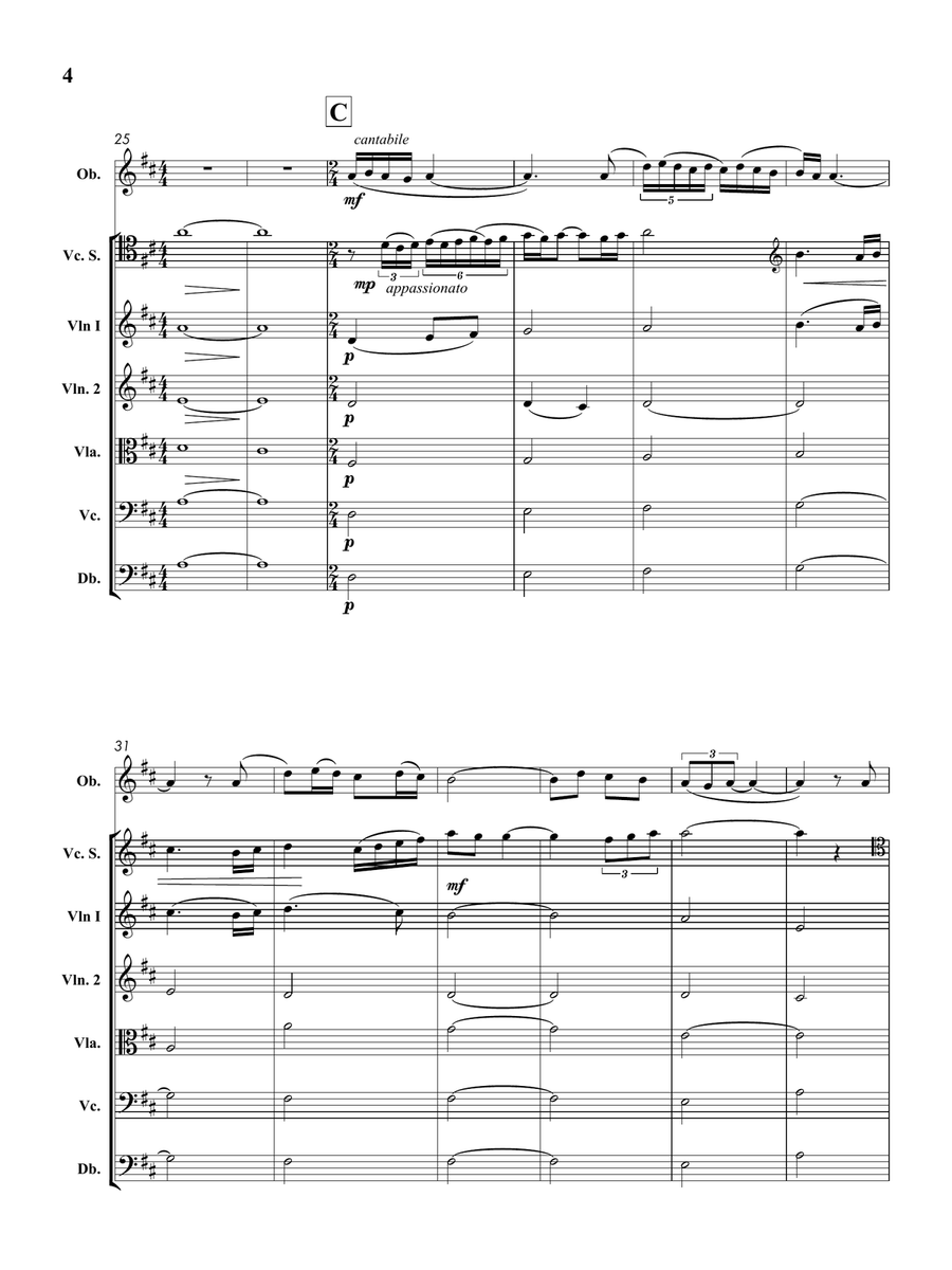 Gabriel's Oboe Chamber Orchestra scores gallery preview page 5