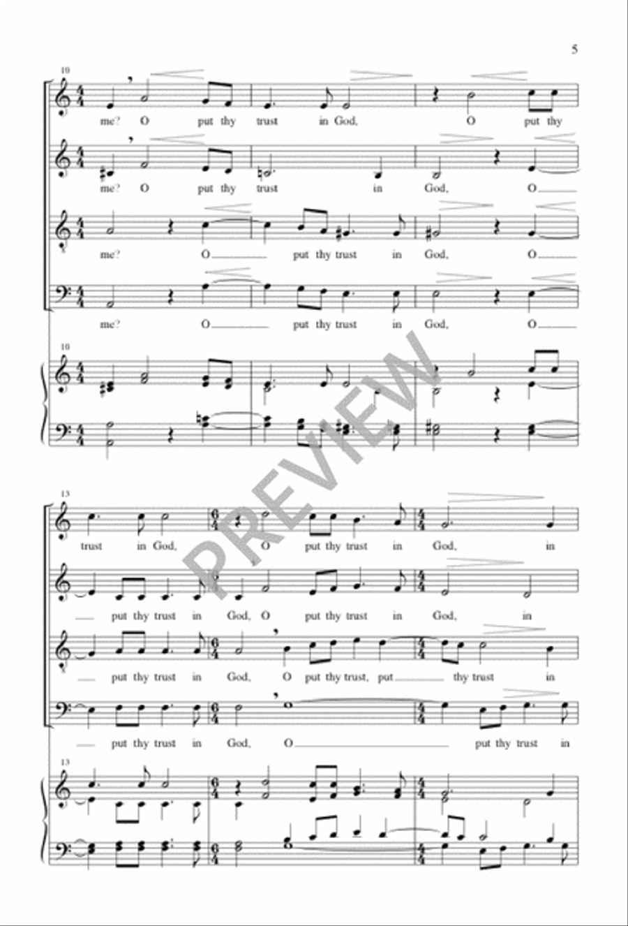 Why Art Thou So Heavy, O My Soul 4-Part scores gallery preview page 6