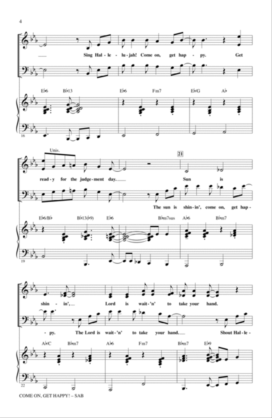 Come On, Get Happy! The Music Of Harold Arlen In Concert (Medley) 3-Part scores gallery preview page 3