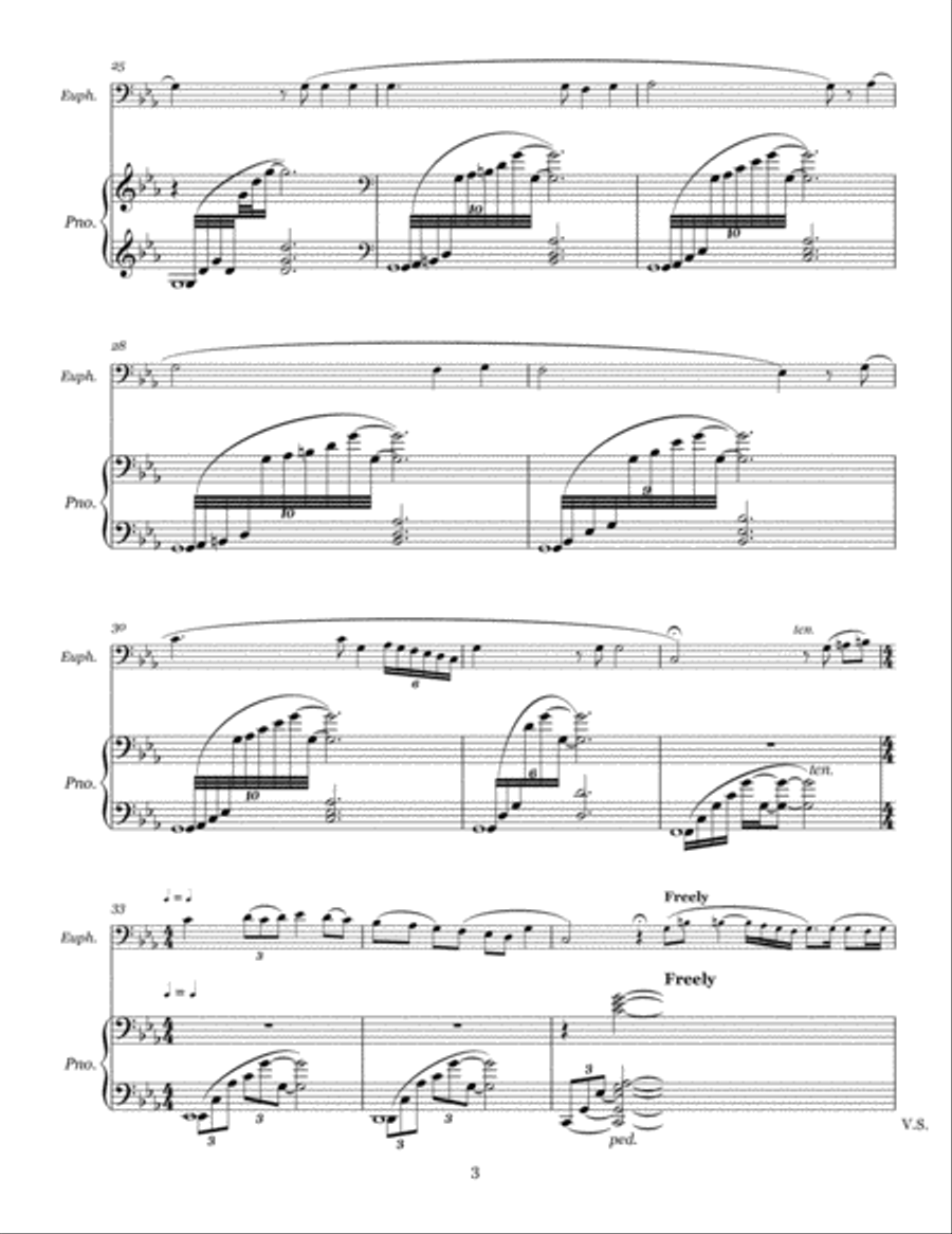 2 Hebraic Melodies - Ravel Euphonium scores gallery preview page 5