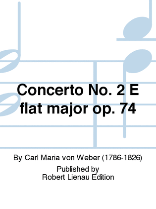 Book cover for Concerto No. 2 E-flat major Op. 74