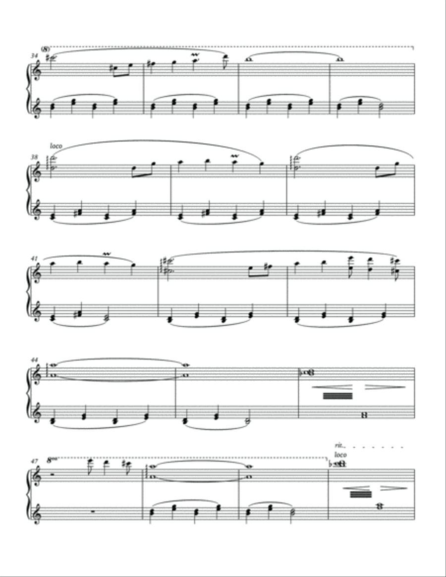 Snowy (Undertale Piano Collections) Piano Solo scores gallery preview page 4