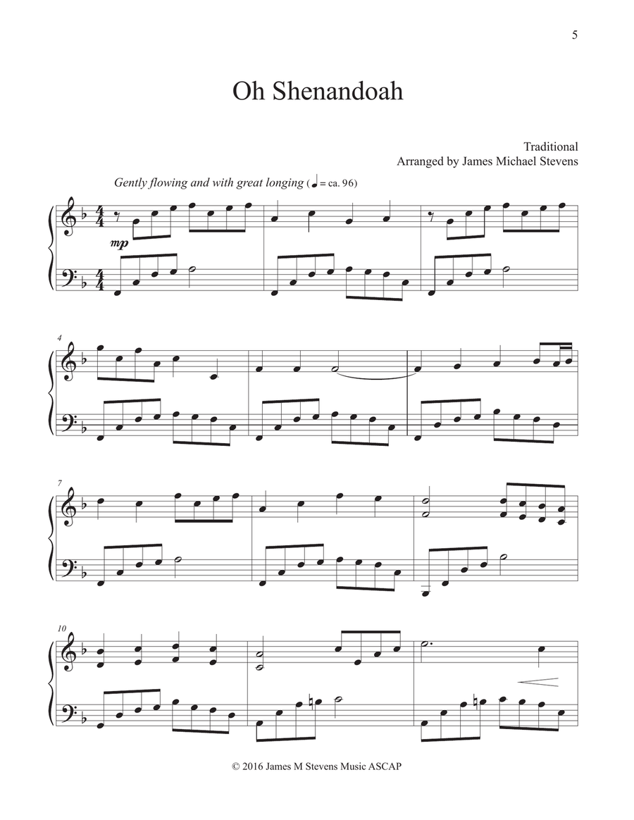 Piano Trilogies, Vol. V (Folk Songs) Piano Solo scores gallery preview page 5