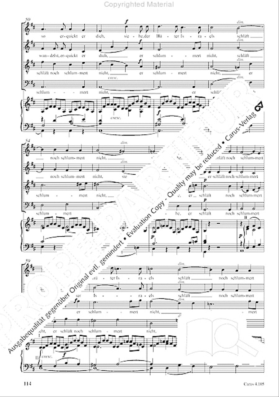 Choral collection Mendelssohn - editionchor Choir scores gallery preview page 115