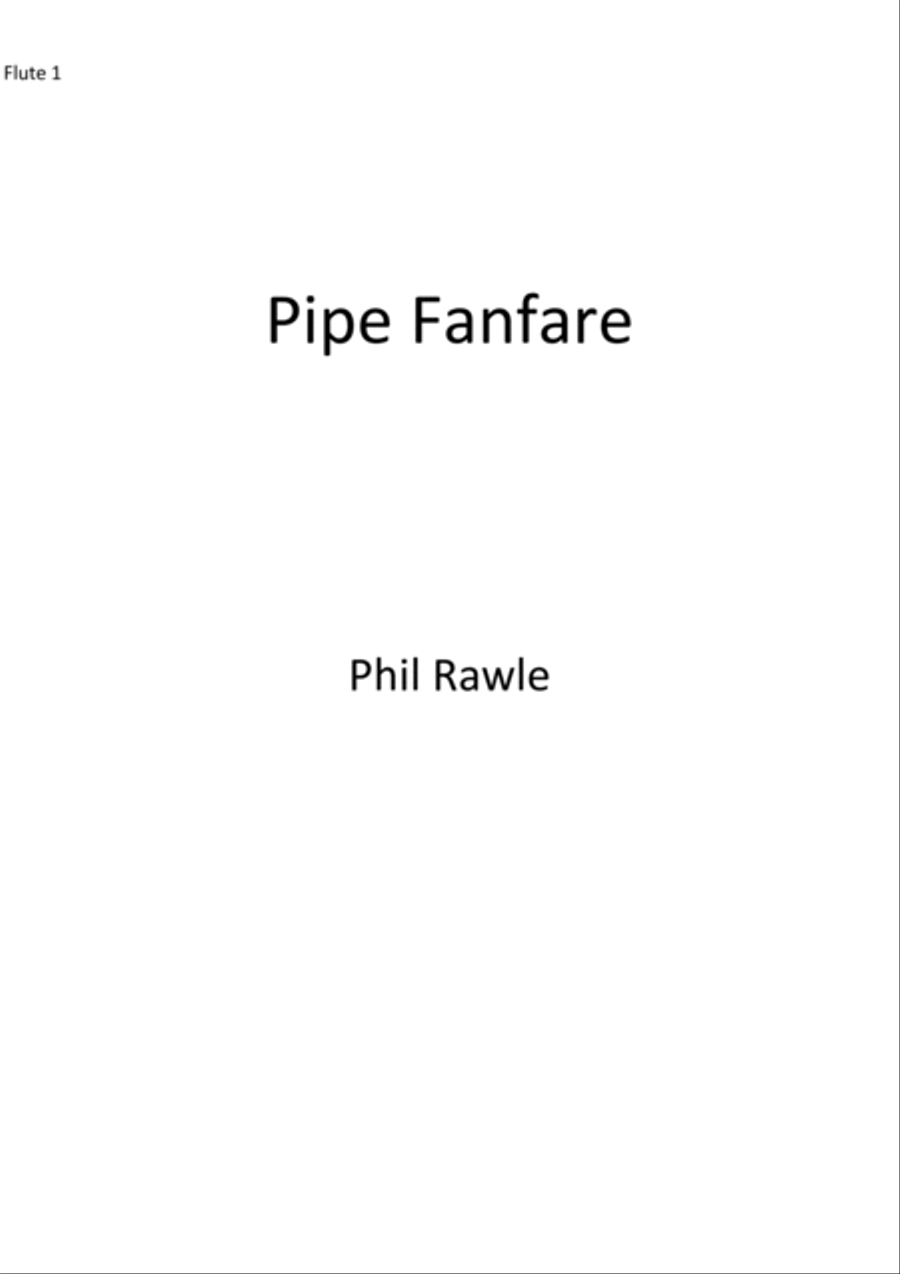 Pipe Fanfare Flute scores gallery preview page 5