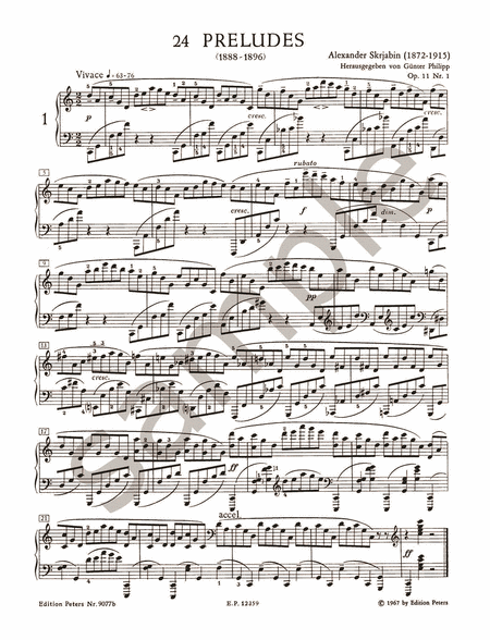 Selected Piano Works -- Préludes, Poèmes and Other Pieces by Alexander Scriabin Piano - Sheet Music