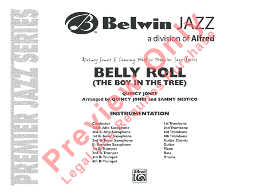 Belly Roll (The Boy in the Tree) Jazz Ensemble scores gallery preview page 2