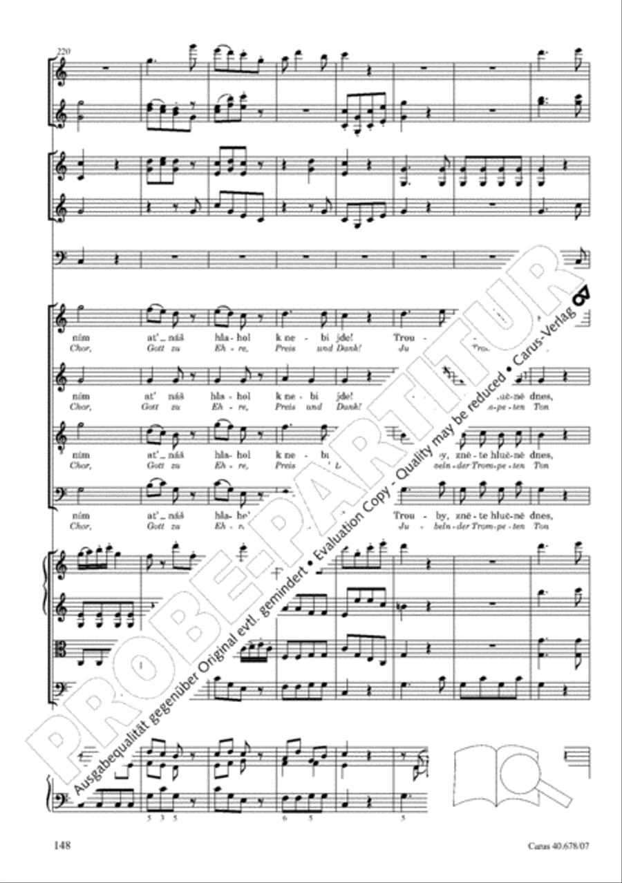 Missa pastoralis bohemica 4-Part scores gallery preview page 161