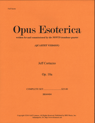 Opus Esoterica, Op. 18a