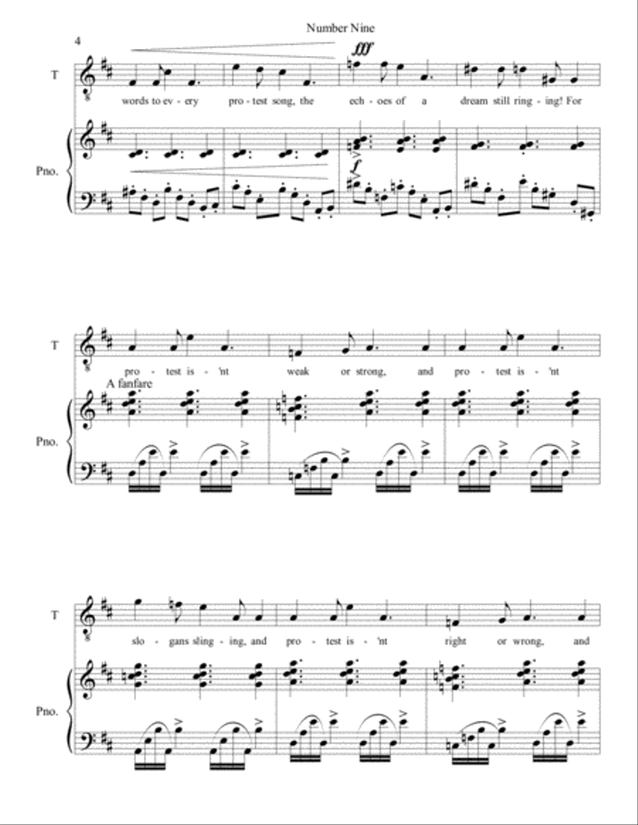 Number Nine Tenor Voice scores gallery preview page 4