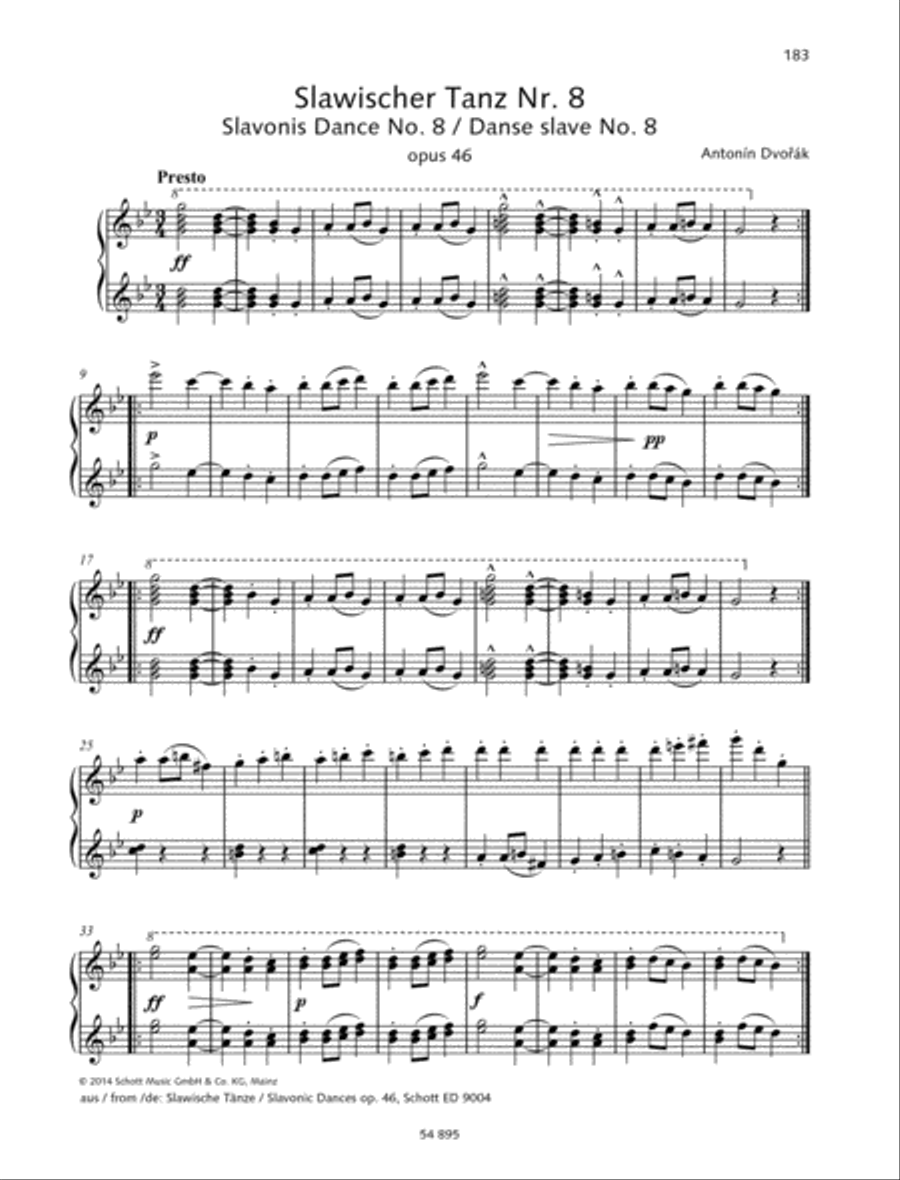 Slavonic Dance No. 8 Slavonic Dance No. 8 Piano Duet scores gallery preview page 2