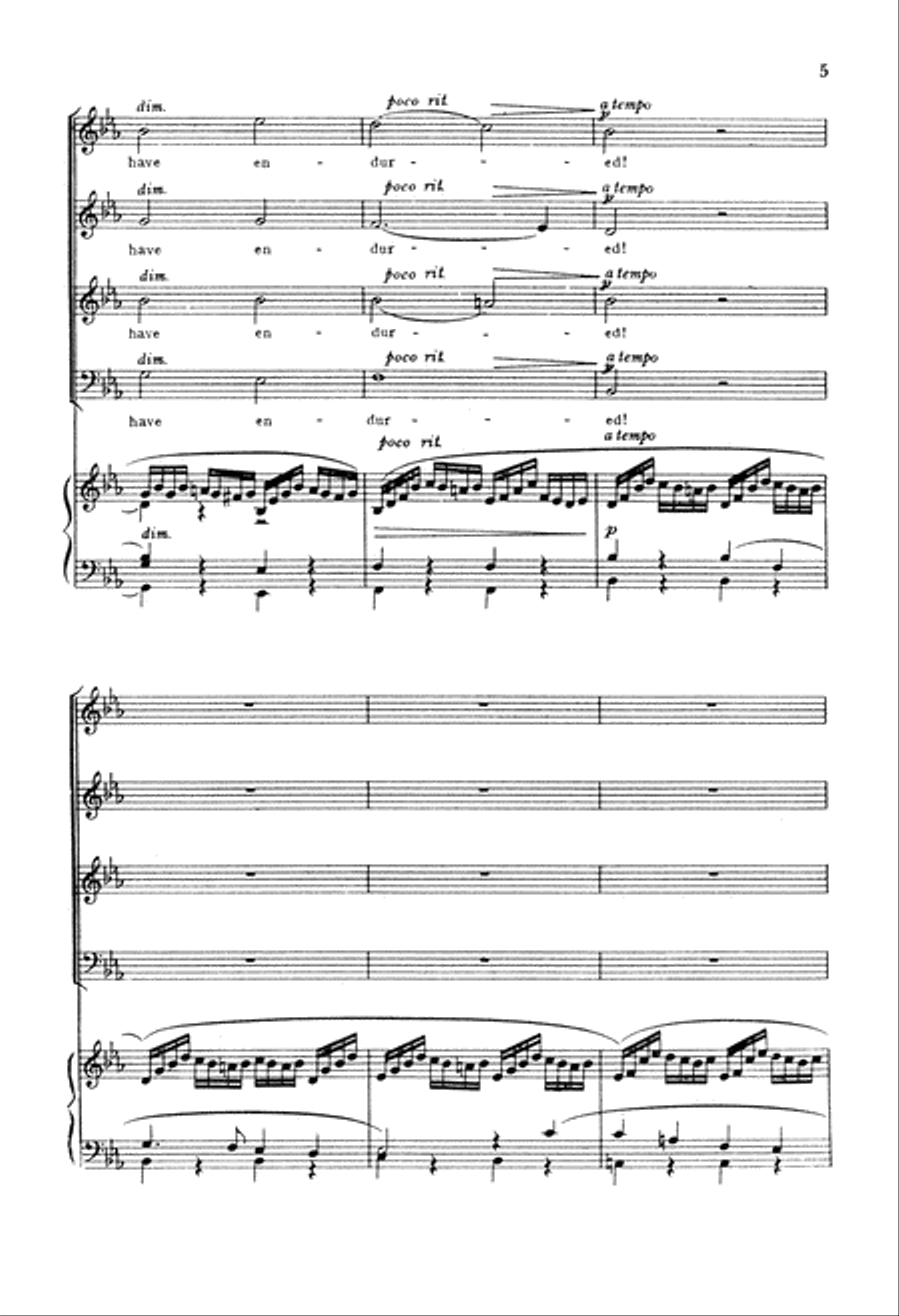 St. Paul: Happy and Blest are They 4-Part scores gallery preview page 6