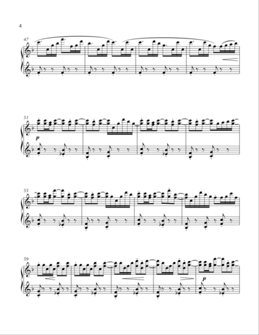 Like a Flower Piano Solo scores gallery preview page 3