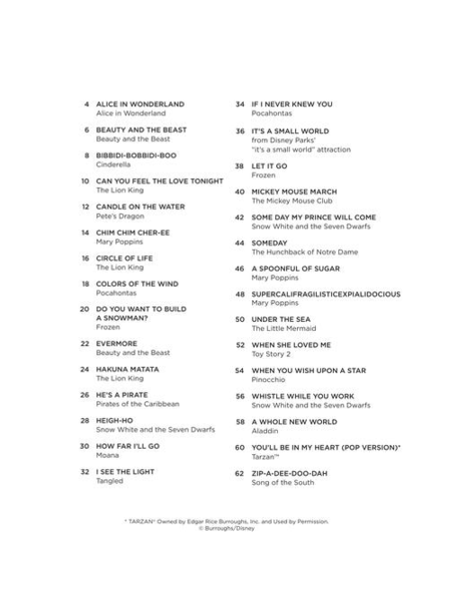 Disney Songs for Violin Duet String Duet scores gallery preview page 3