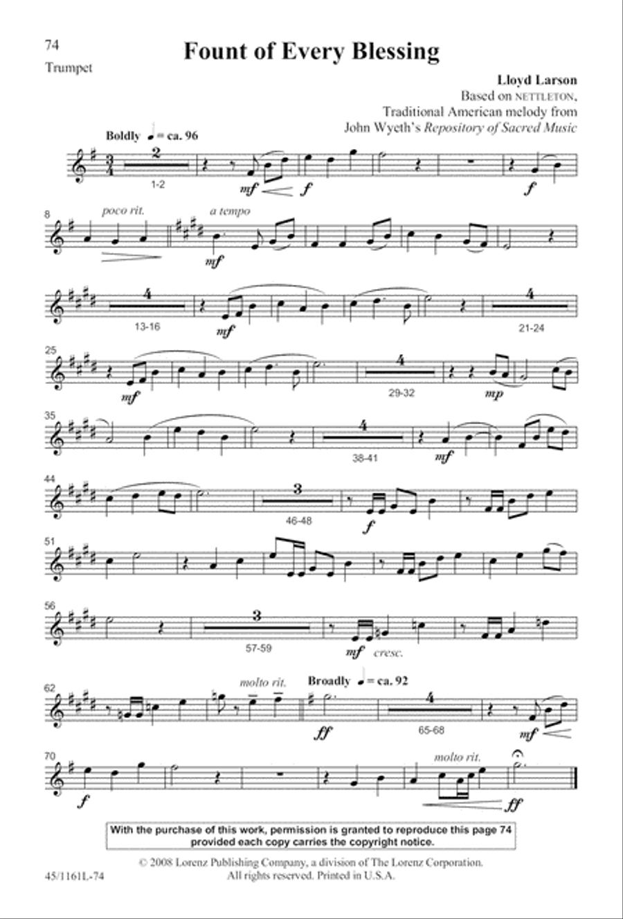 Hymns We Love to Sing Hymns We Love to Sing 3-Part scores gallery preview page 75