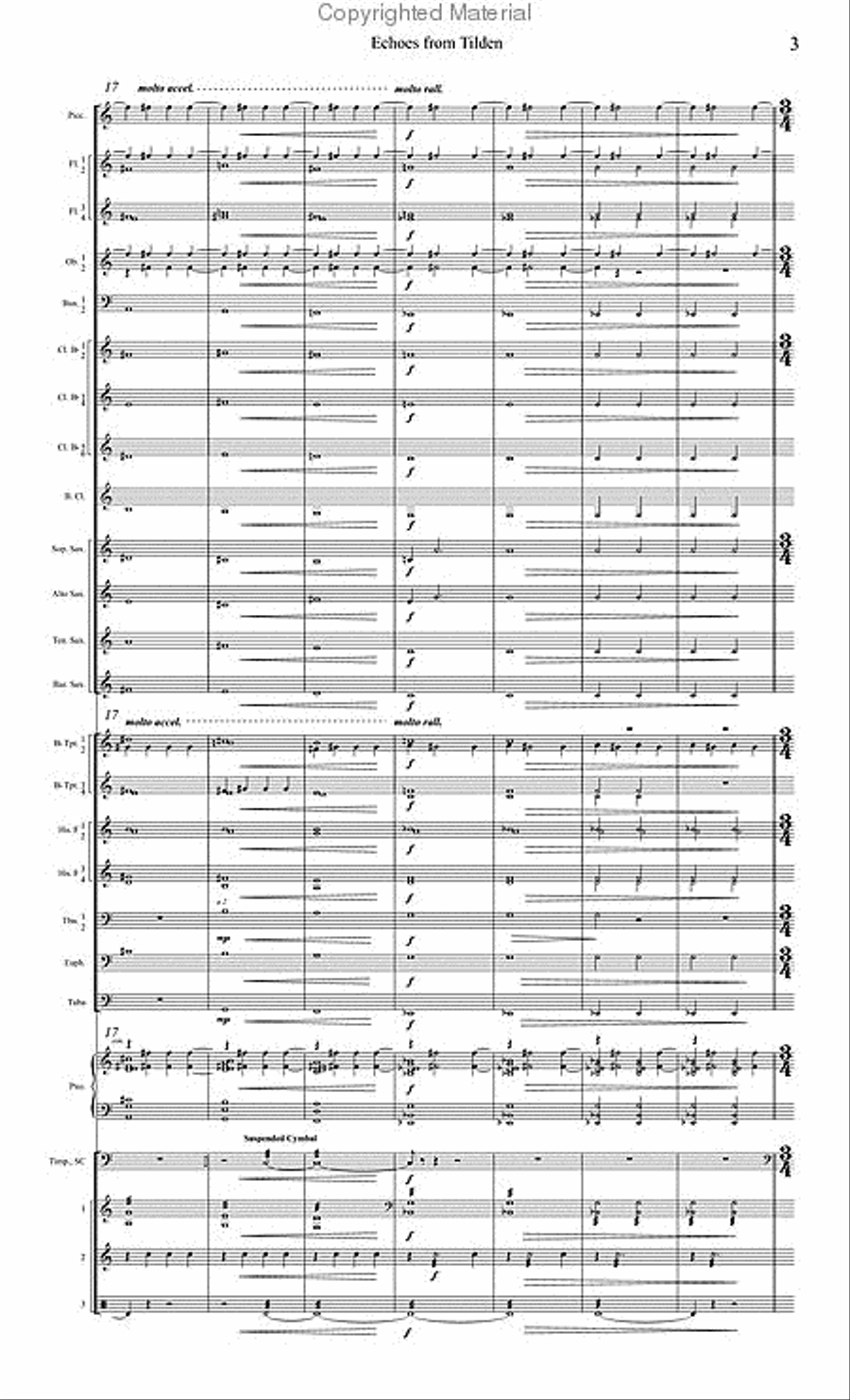Echoes from Tilden Echoes from Tilden Concert Band scores gallery preview page 4