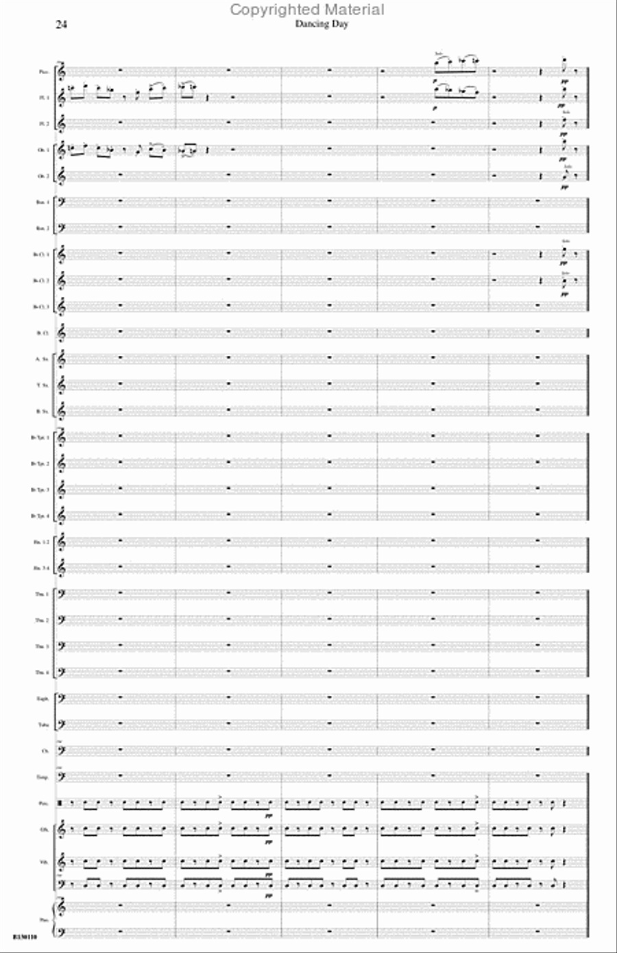 Dancing Day Dancing Day Concert Band scores gallery preview page 25