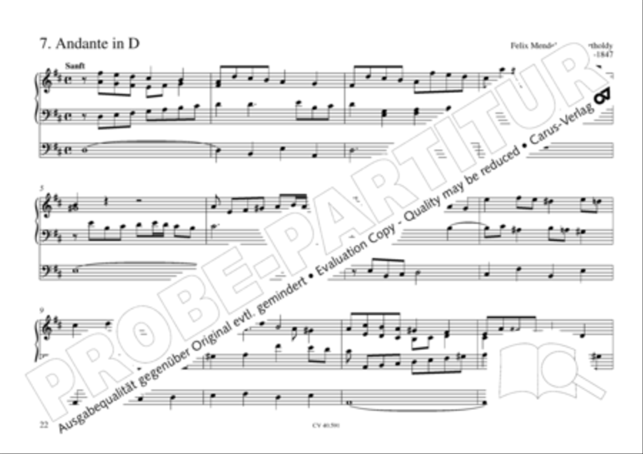 Free Organ Music from the Romantic Period, Vol. III (Freie Orgelmusik der Romantik, Band III) Organ scores gallery preview page 23