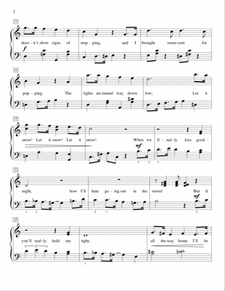 Let It Snow! Let It Snow! Let It Snow! Piano Method scores gallery preview page 2