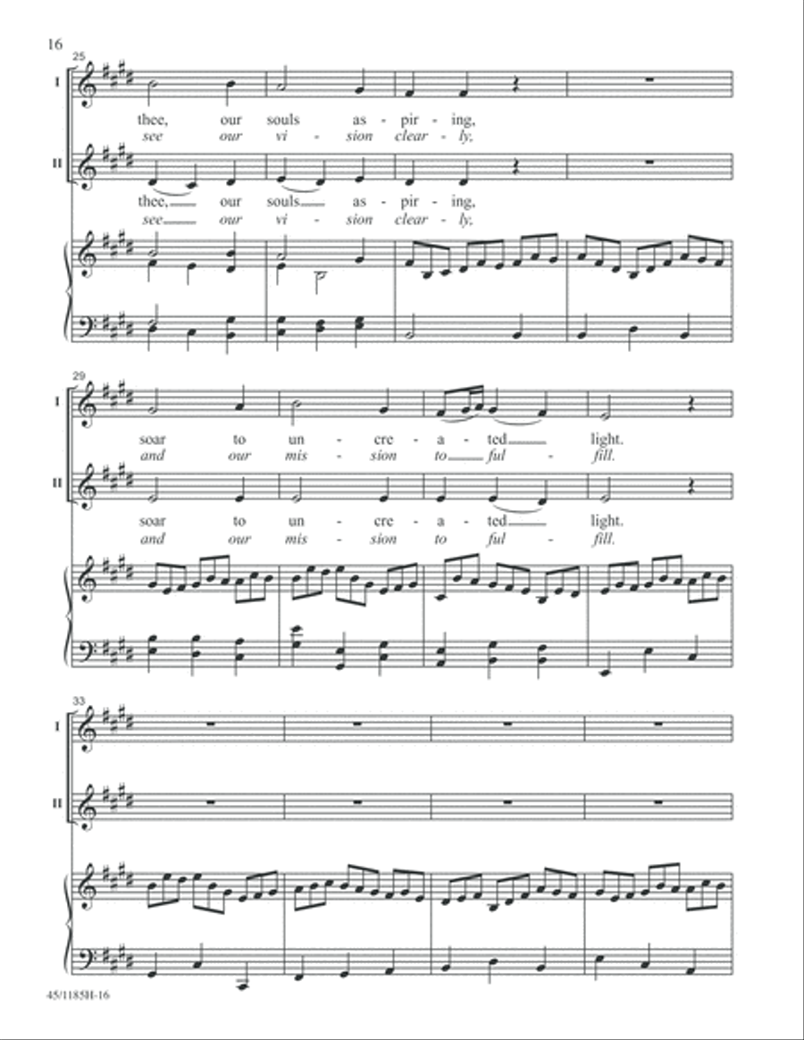 Bach for Young Voices 2-Part scores gallery preview page 16