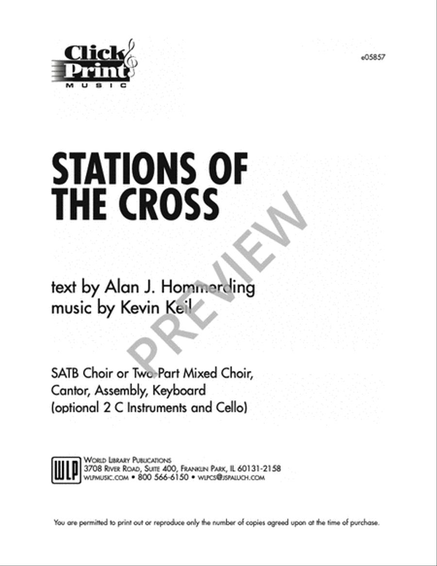 Stations of the Cross 4-Part scores gallery preview page 4
