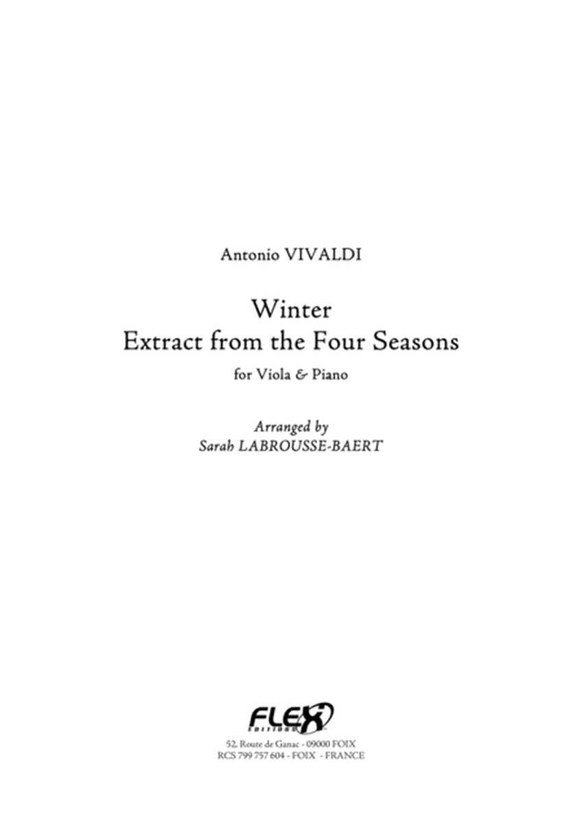 Winter - Extract from the Four Seasons image number null