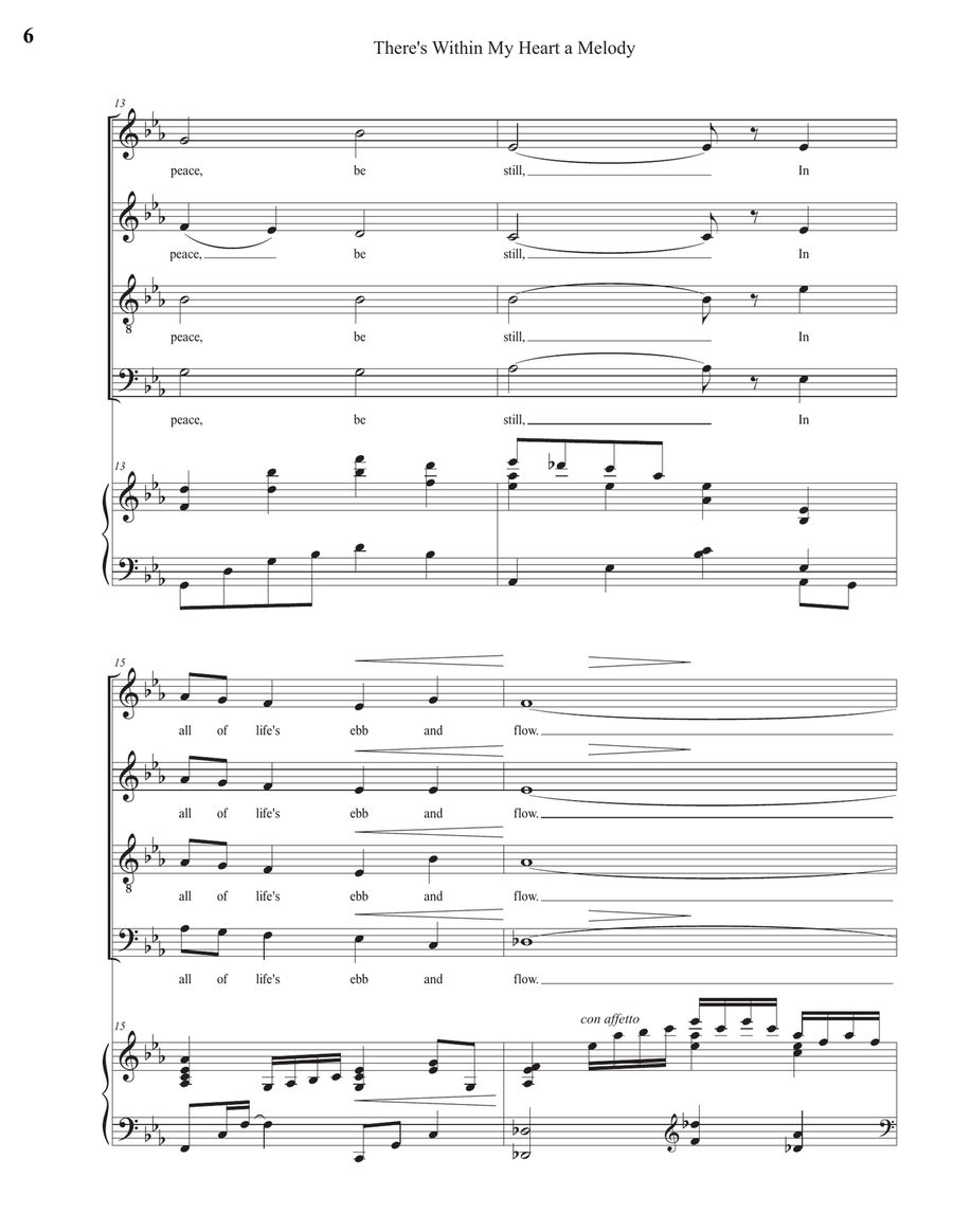 There's Within My Heart a Melody 4-Part scores gallery preview page 6