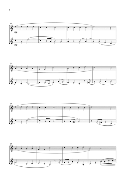 Jolly Old St. Nicholas (for clarinet (Bb) duet, suitable for grades 1-5) image number null