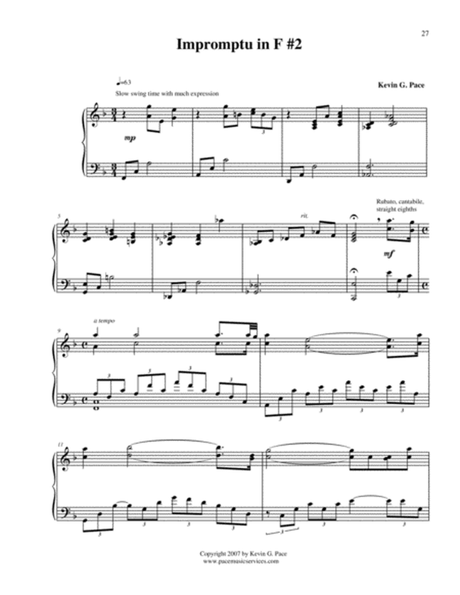 Impromptu in F No. 2 - original piano solo image number null