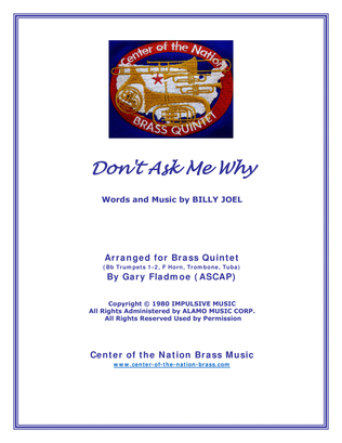 Book cover for Don't Ask Me Why