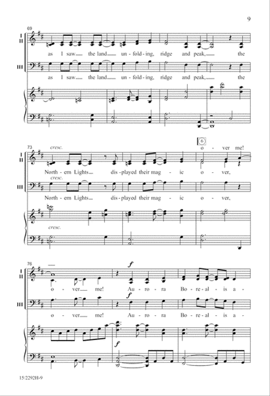 Aurora Borealis 3-Part scores gallery preview page 10