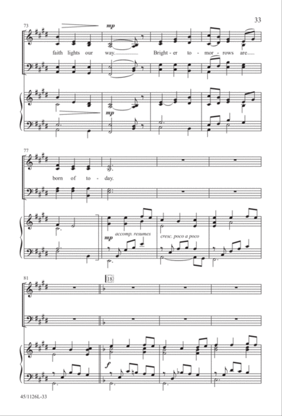 Prayers for the Nations 4-Part scores gallery preview page 34