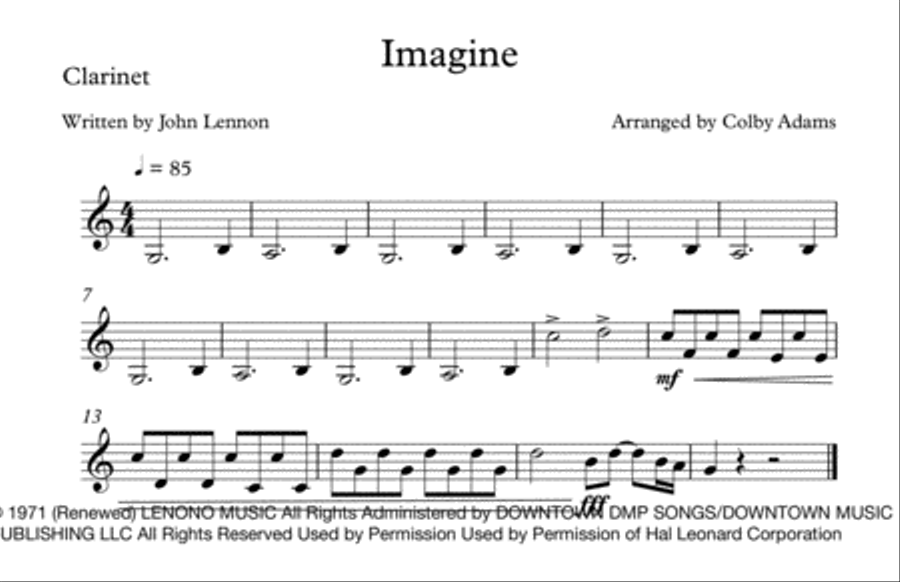 Imagine Large Ensemble scores gallery preview page 5