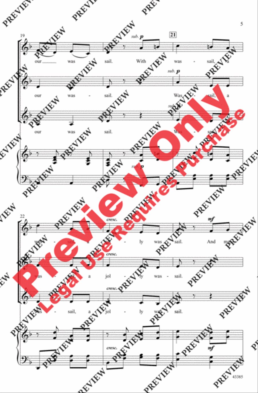 A Jolly Wassail A Jolly Wassail Women's Choir scores gallery preview page 5