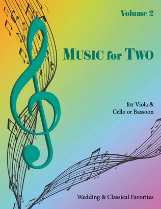 Book cover for Music for Two, Volume 2 - Viola and Cello/Bassoon