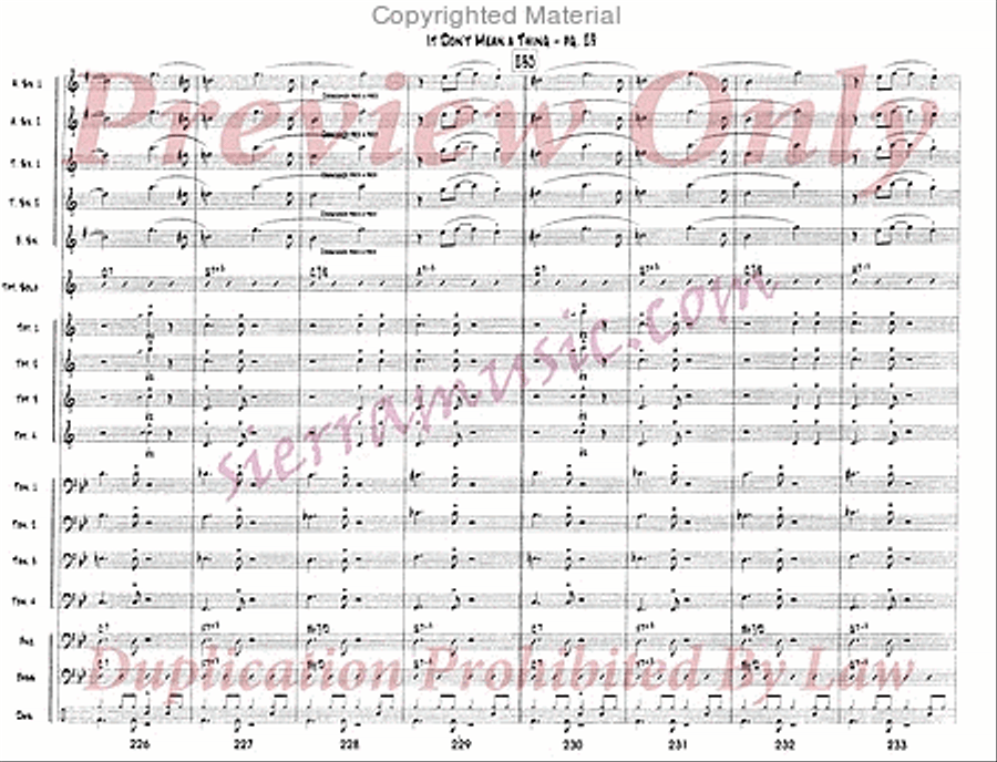 It Don't Mean a Thing If It Ain't Got That Swing Jazz Ensemble scores gallery preview page 30