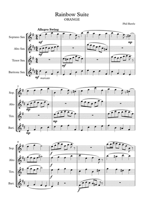 ORANGE from Rainbow Suite - Saxophone Quartet