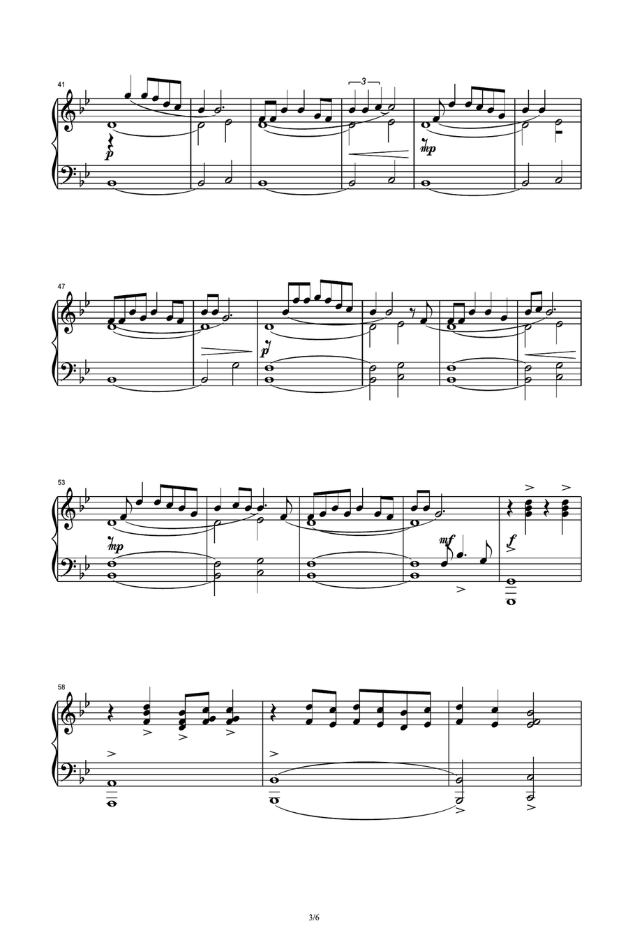 Work Song Piano Solo scores gallery preview page 3