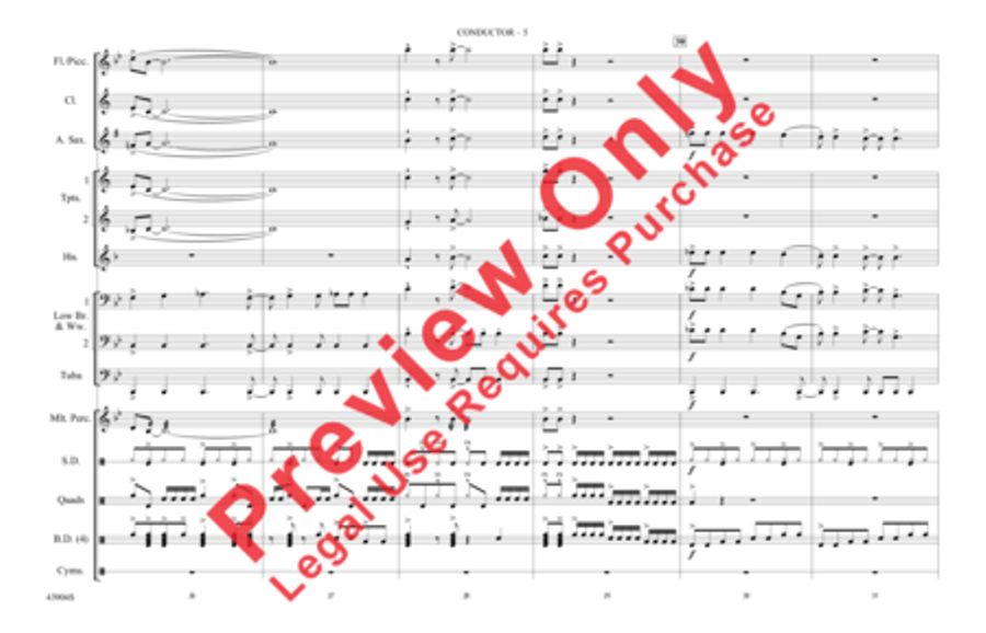 Rock and Roll Marching Band scores gallery preview page 6