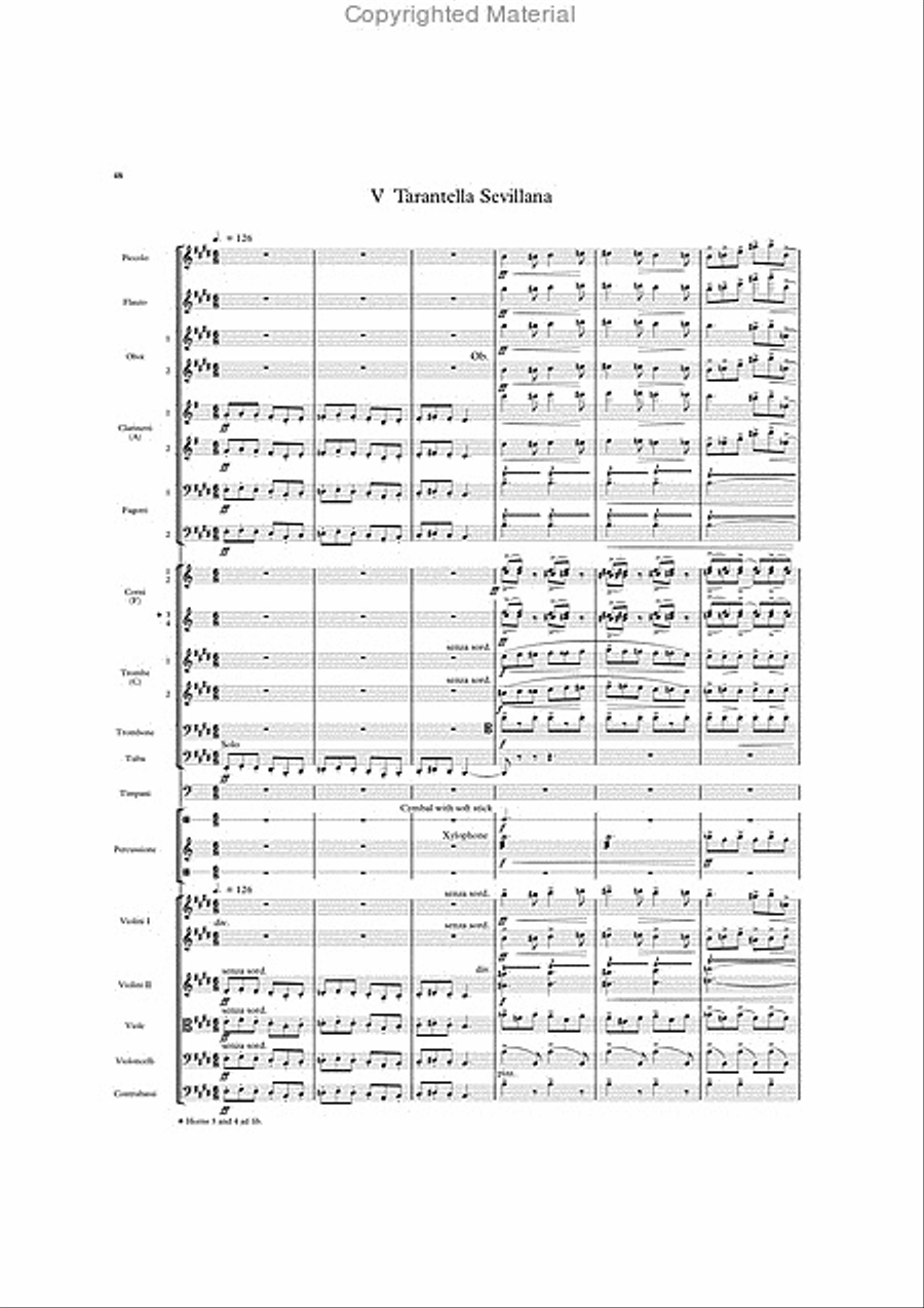Facade: First and Second Suites for Orchestra Orchestra scores gallery preview page 11